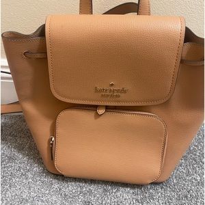 Kate Spade small backpack tan color